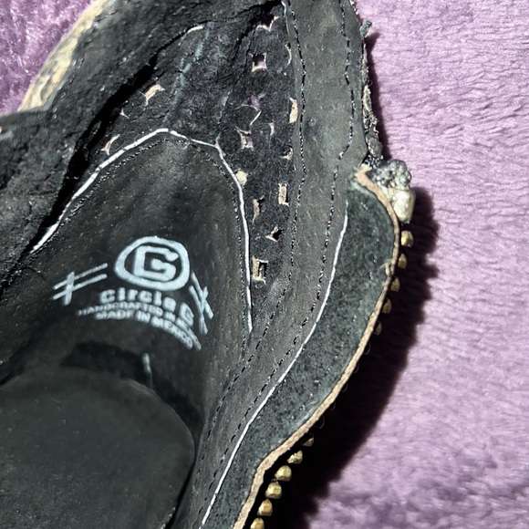 Circle G leather ankle boots sz 5.5 - Picture 3 of 4